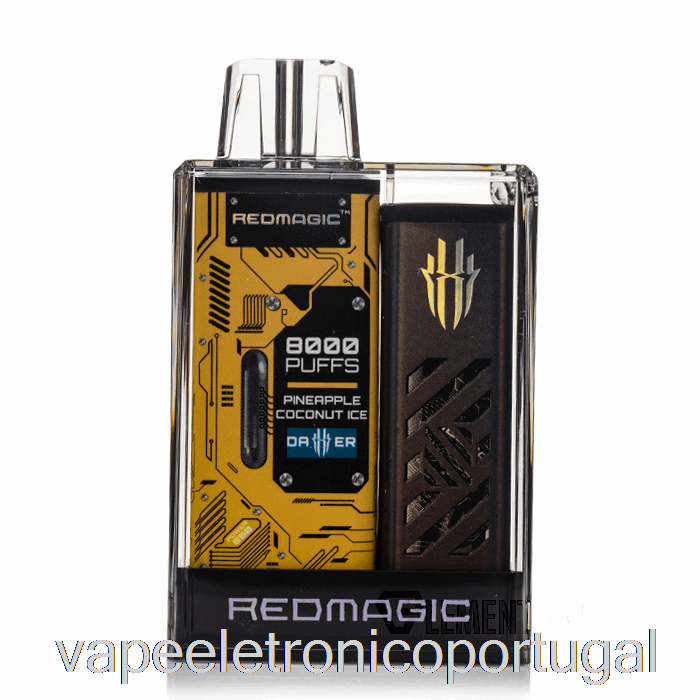 Vape Eletrônico Redmagic Dagger 8000 Descartável Abacaxi Coco Gelo